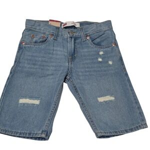 Levis 511 NWT Youth Boys Denim Jean Shorts Adjustable Stretch Waist NWT Size 8